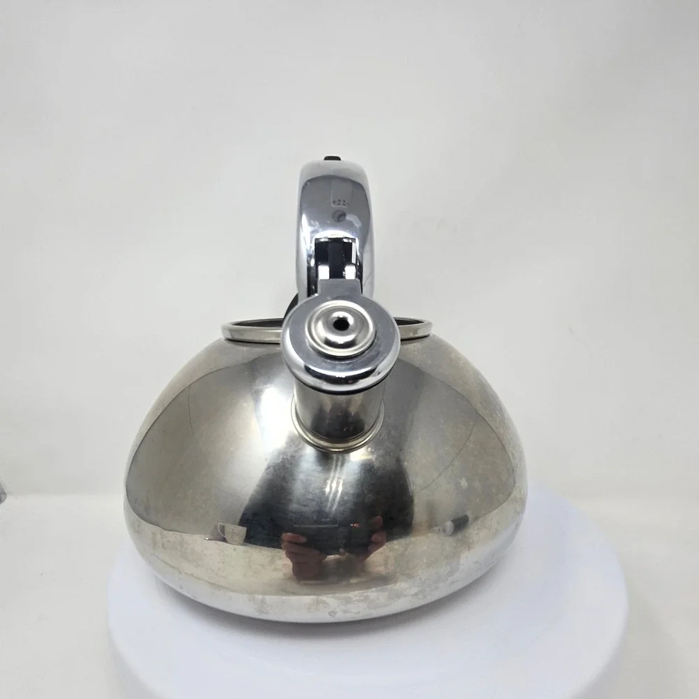 Brandani Stainless Steel‎ Whistling Tea Kettle Induction Gas Electric Stovetop
